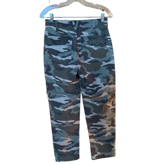 J Crew Straight Leg Crop Pants Camo Style AE301 Size 27 - Picture 2 of 7